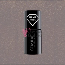 Oja UV Semilac 375 gri cu sclipici Shimmer Stone Agate 7 ml, Hema Free